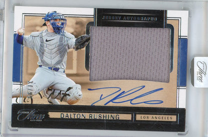 Dalton Rushing 2025 Panini Three and Two Jersey Autographs #'d 27/99