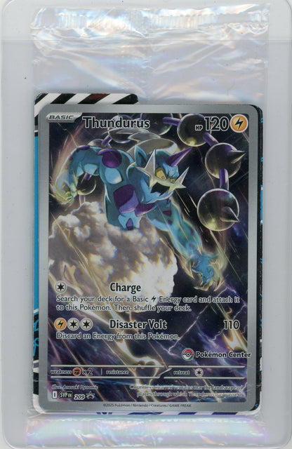 Thundurus Pokémon Black Bolt Pokémon Center ETB Promo #209 (Sealed)