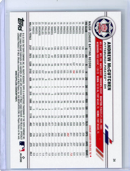 Andrew McCutchen 2025 Topps All-Star Game Orange Foil #'d 16/25