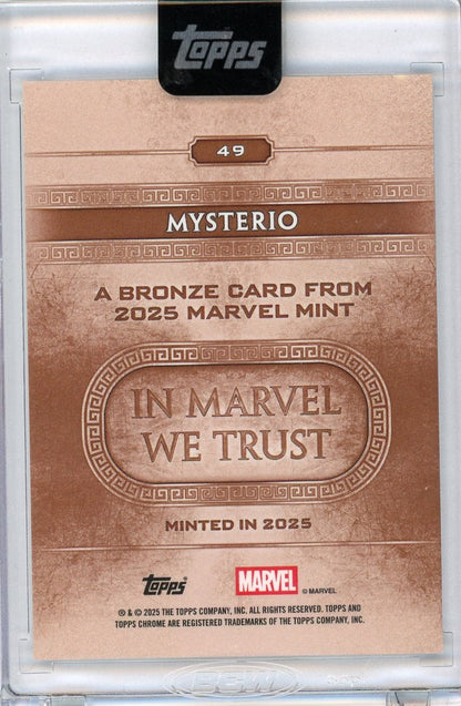 Mysterio 2025 Topps Marvel Mint Encased Refractor #'d 056/100