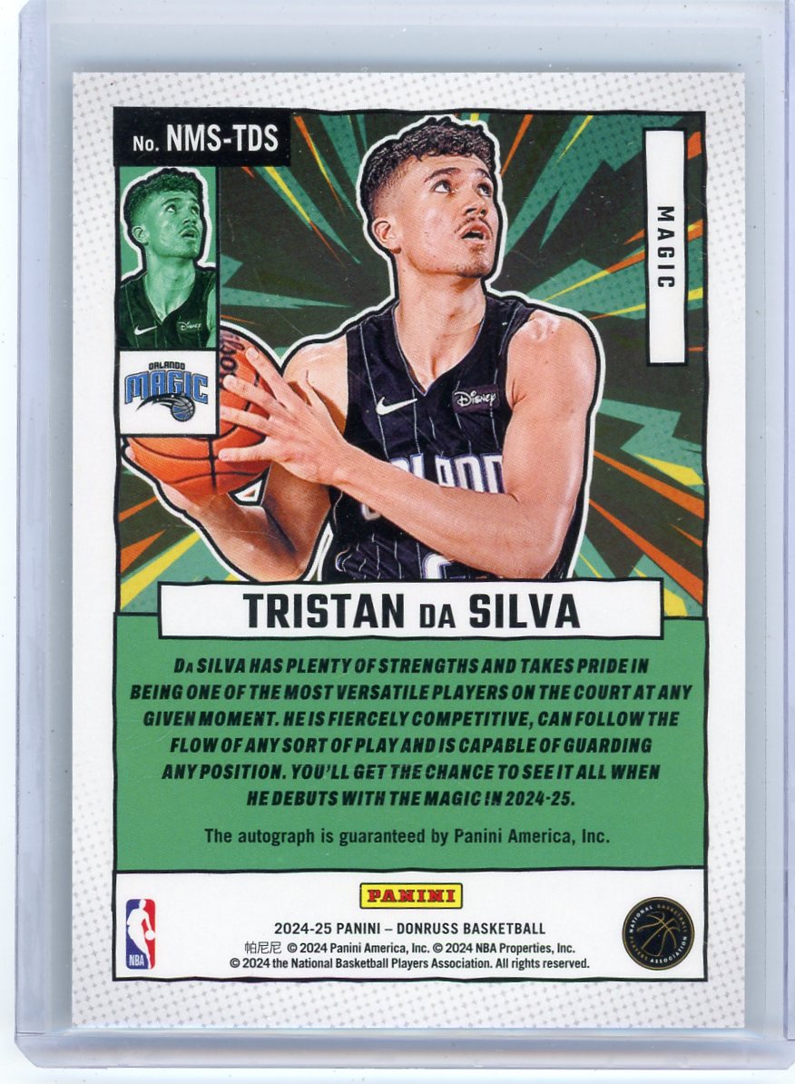 Tristan Da Silva 2024 Panini Donruss Net Marvels Rookie Autograph #'d 06/99