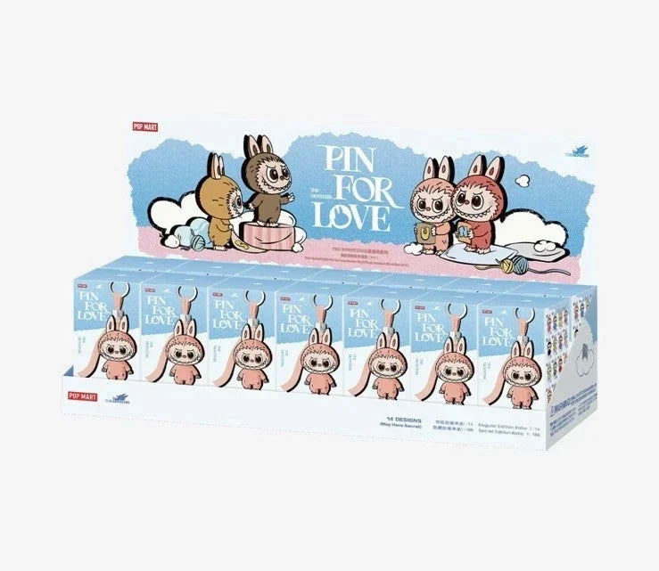 Pop Mart Labubu Pin for Love Series Letters N through Z Blind Box