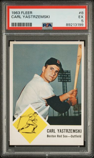 Carl Yastrzemski 1963 Fleer #8 PSA 5