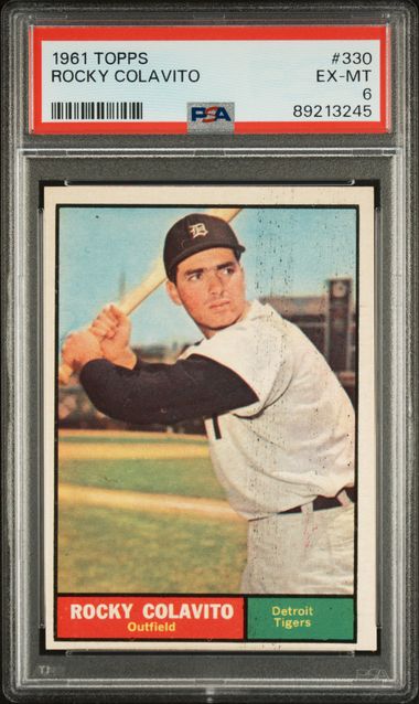Rocky Colavito 1961 Topps #330 PSA 6