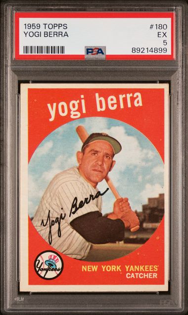 Yogi Berra 1959 Topps #180 PSA 5